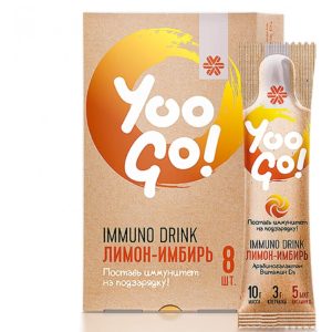Напиток Immuno Drink (Защита иммунитета) «Лимон-имбирь» — Yoo Gо